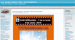 Desktop Screenshot of lacasaazuldeoccidente.otroccidente.org